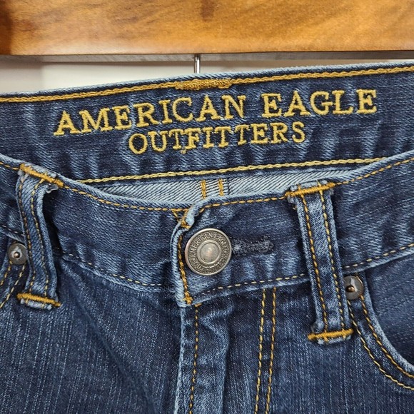 Mens American Eagle Slim Dark Wash Jeans 32x36 - Picture 5 of 10